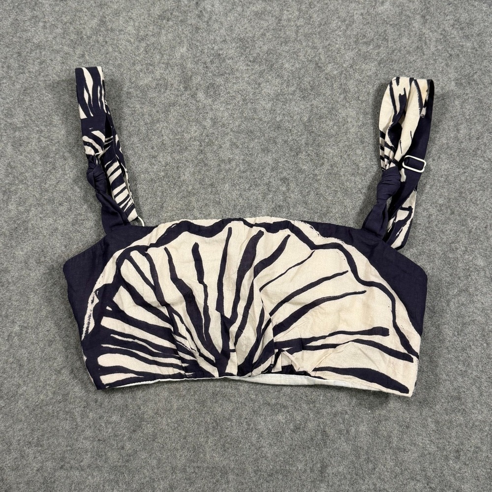 Johanna Ortiz Into Nature Sea Shell Print Cropped Top Women's Size Small